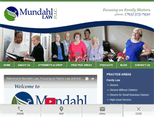 Tablet Screenshot of mundahllaw.com